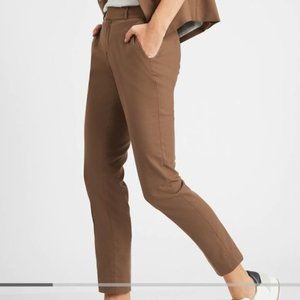 Washable Ryan Brown Petite Pants  - Banana Republic Factory
